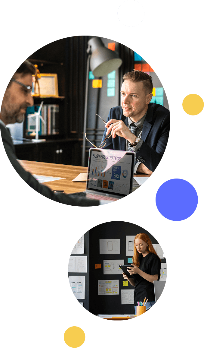 Sonority Group agency team developing enrollment marketing strategy for higher education